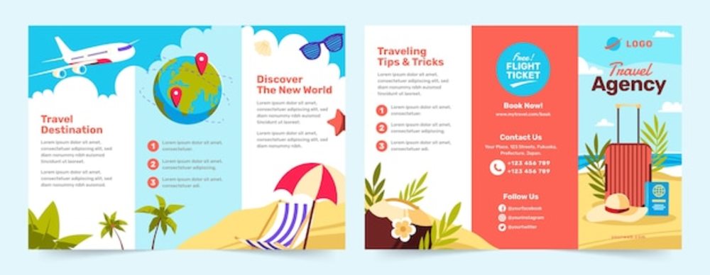 平面设计旅行社宣传册模板